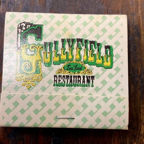 Vintage Matchbook Sullyfield Restaurant Myrtle Beach SC unstruck‎ 30 matches - Picture 1 of 5